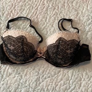 Black and pink Victoria’s Secret bra